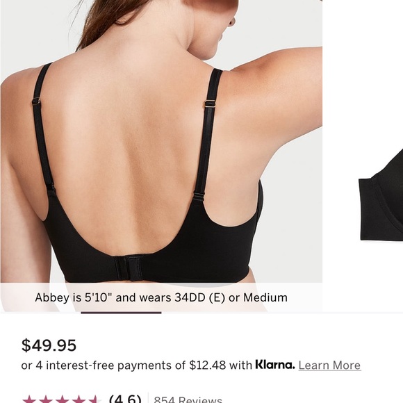 GUC Victoria’s Secret Push Up Plunge Bra Love Cloud size 44C - Picture 6 of 9